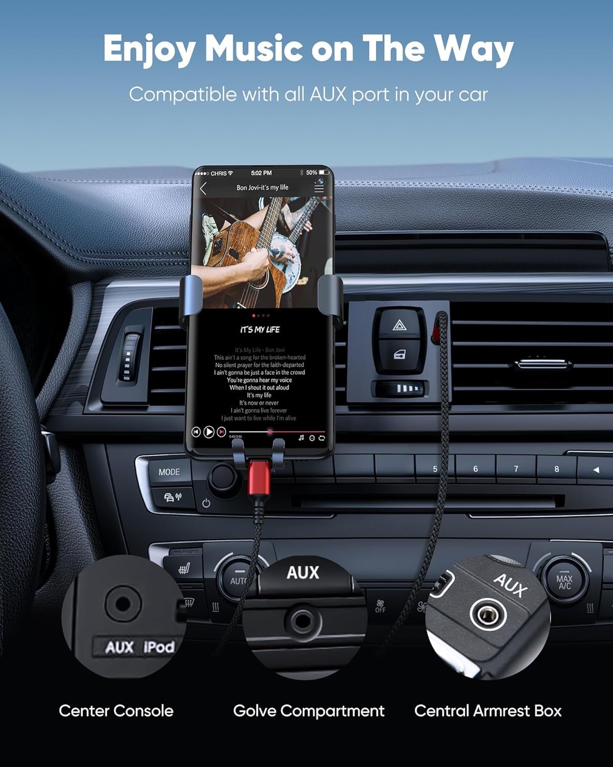 Адаптер Highwings USB Type C на Male 3.5мм 1м червоний - Зображення 4