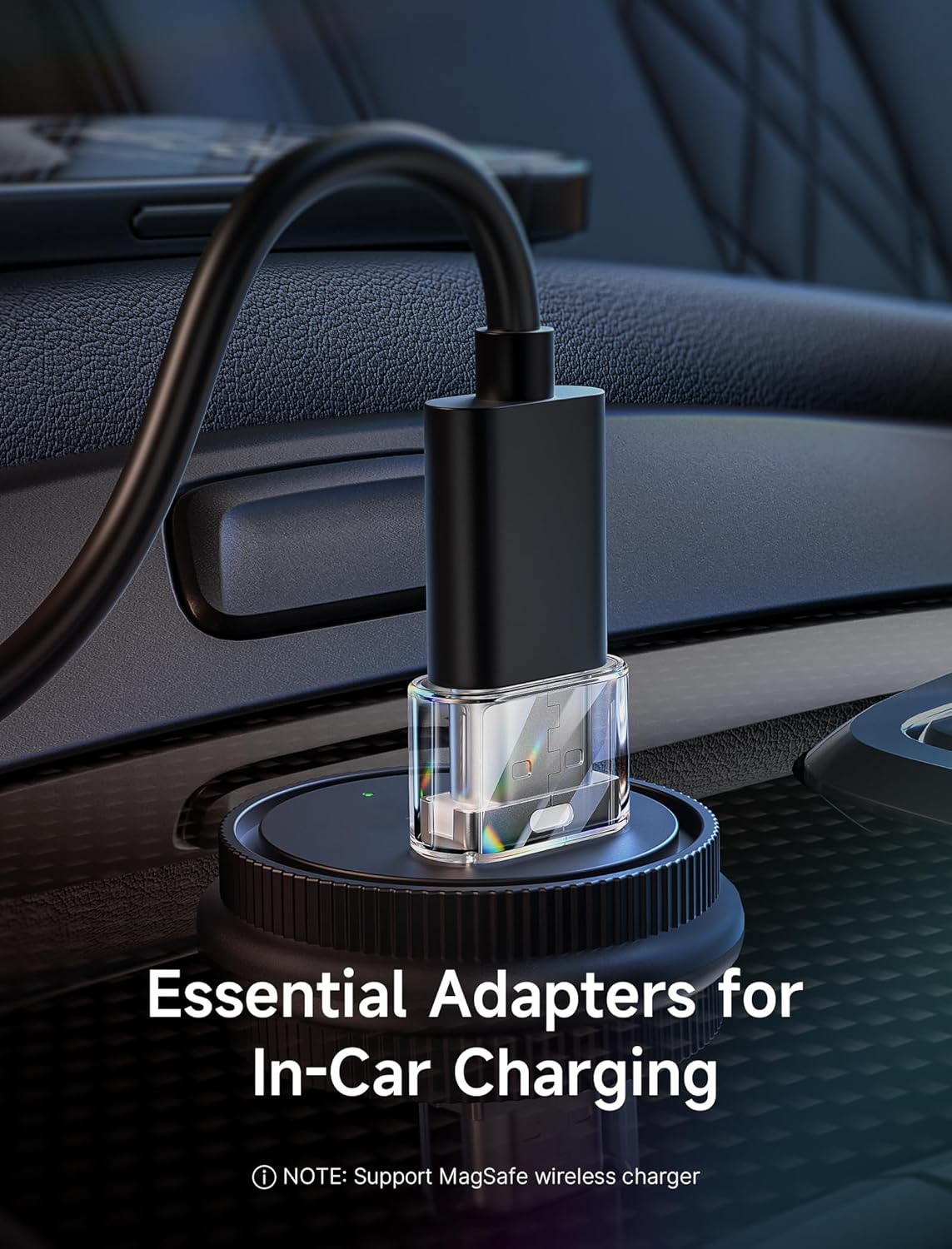 Адаптер-перехідник JSAUX Type-C to USB 2.0 480Mbps 3.1A Crystal - Зображення 4