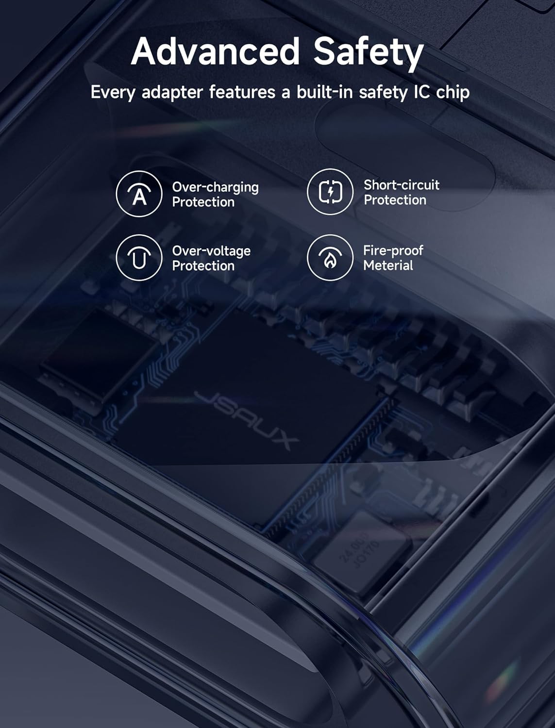 Адаптер-перехідник JSAUX Type-C to USB 2.0 480Mbps 3.1A Obsidian - Зображення 6