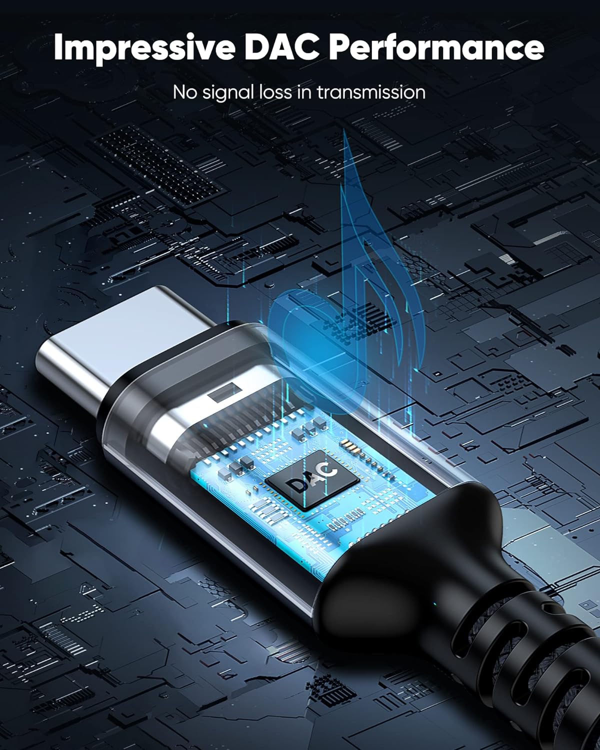 Адаптер Highwings USB Type C на Male 3.5мм 1м червоний - Зображення 7