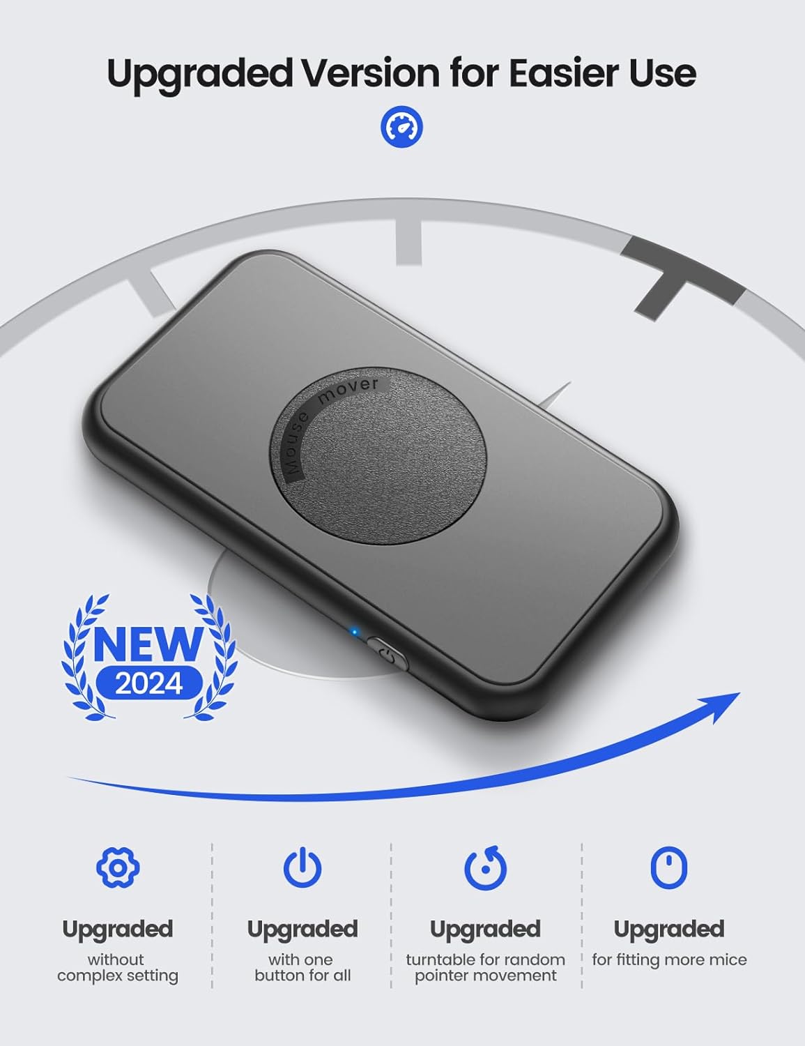 Вігглер шейкер симулятор для миші EAXBUX чорний - Зображення 2