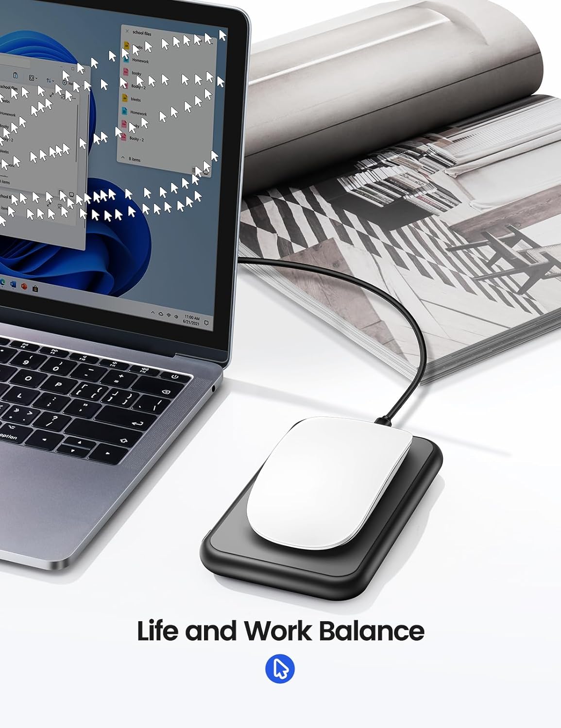 Вігглер шейкер симулятор для миші EAXBUX чорний - Зображення 6