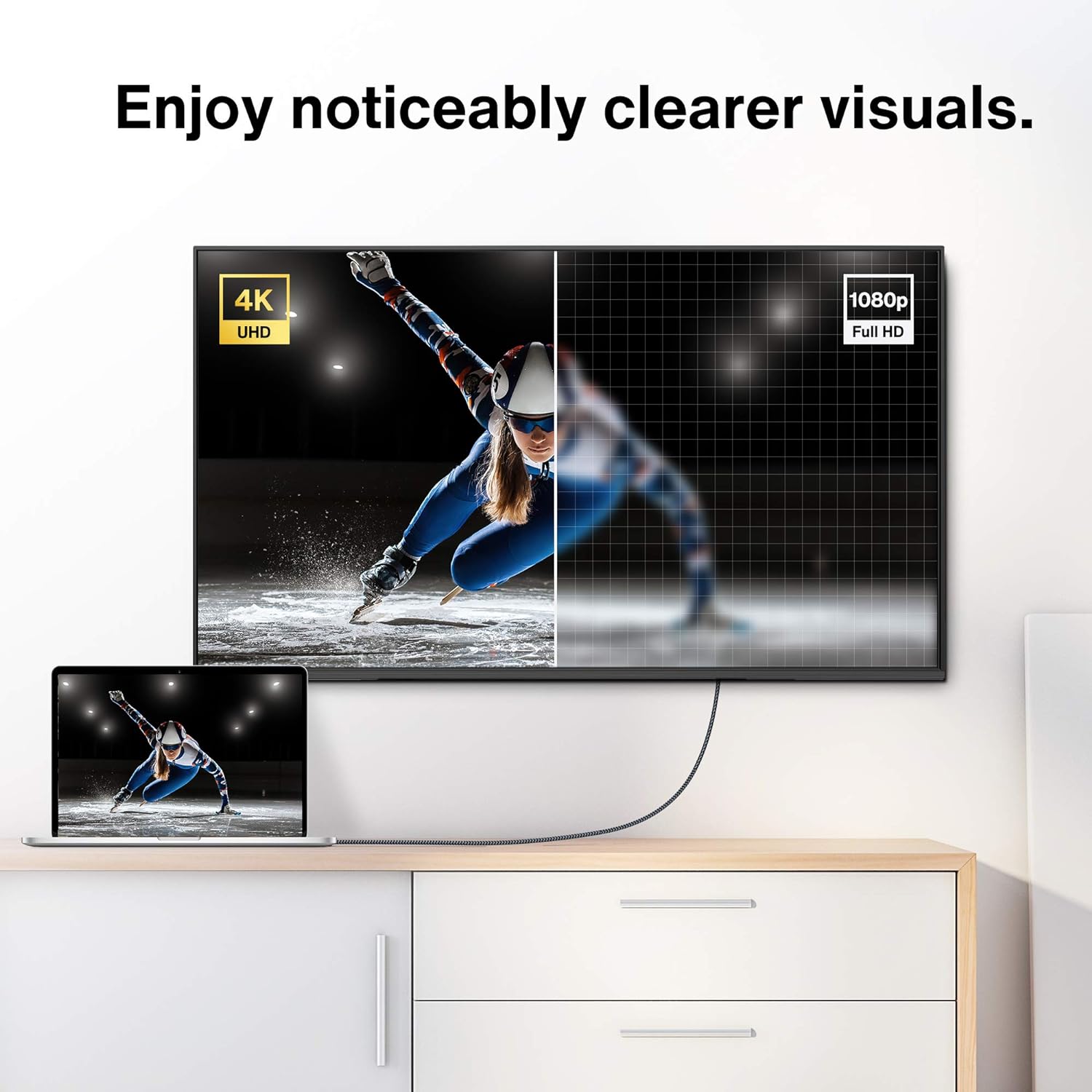 Кабель IVANKY miniDisplayPort to DisplayPort 4K@60Hz 2м - Зображення 8