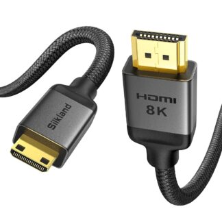 Кабель Silkland miniHDMI to HDMI 2.1 8K@60Hz, 4K@120Hz, 48Gbps, 2м чорний