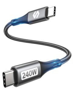 ​Кабель Silkland USB-C, 240W, 480Mbps, 0.15м