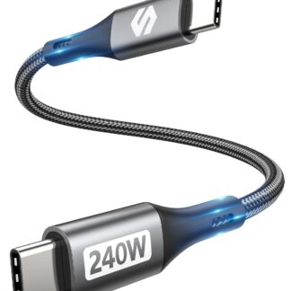 ​Кабель Silkland USB-C, 240W, 480Mbps, 0.15м