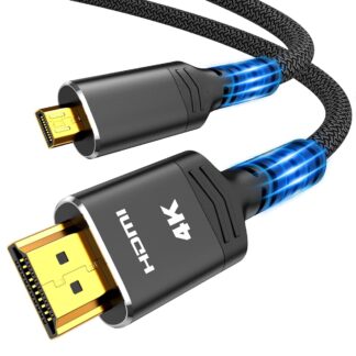 ​Кабель Highwings microHDMI to HDMI 2.0 4K@60Hz 1м чорний