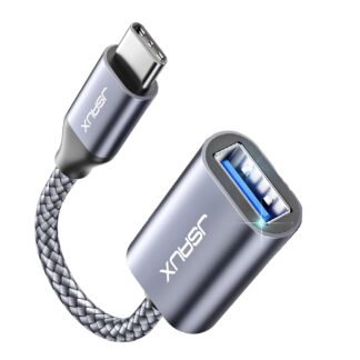 Адаптер-перехідник JSAUX USB C to USB 3.0 5Gbps 0.15м сірий