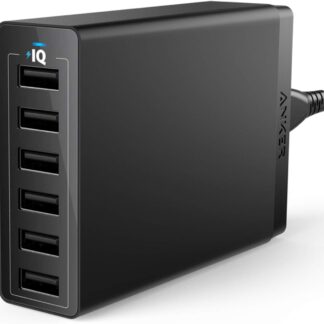 Зарядний пристрій Anker 60W 6 Port Charging Station, PIQ (A2123) black