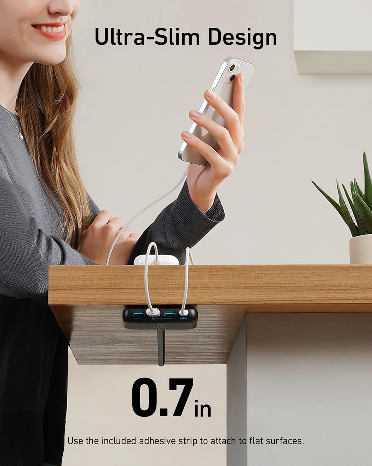 Зарядний пристрій Anker 65W 4 Port Charging Station, PIQ 3.0 & GaN (A2045) - Зображення 3