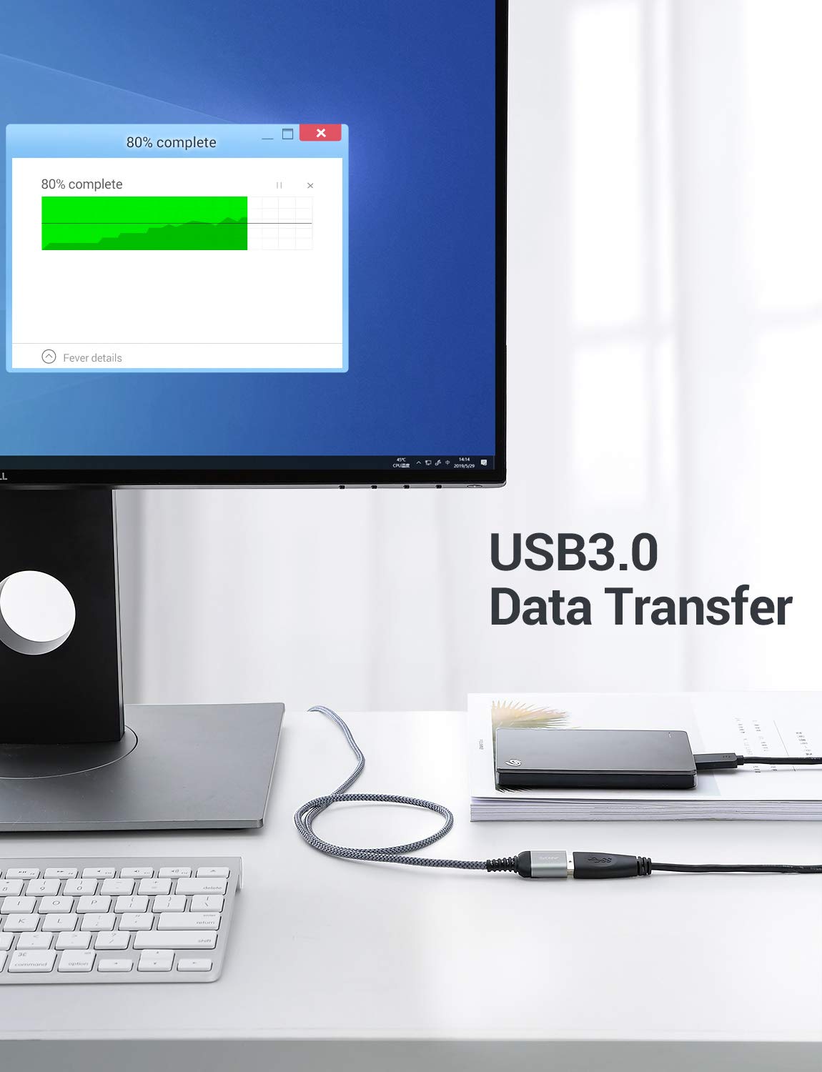 Кабель-подовжувач AINOPE USB3.0, 2м, grey - Зображення 5
