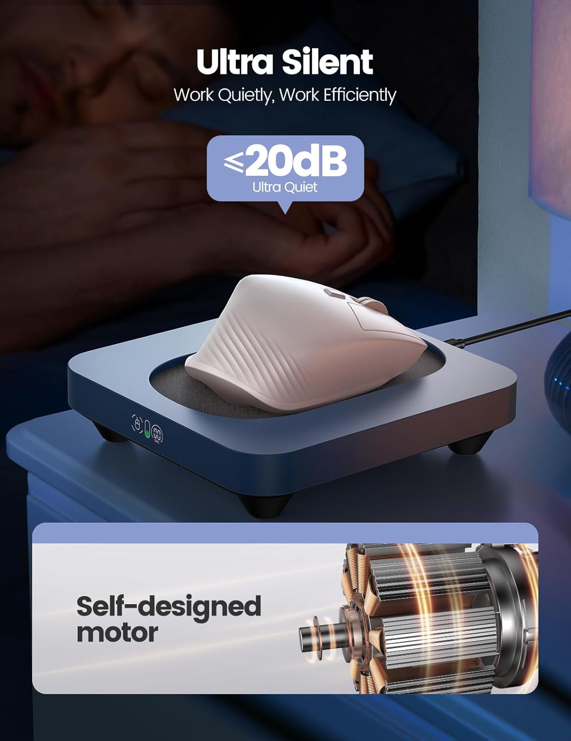 Вігглер шейкер симулятор для миші Vaydeer Max 3 Mouse Jiggler, Interval Timer, Spiral - Зображення 5