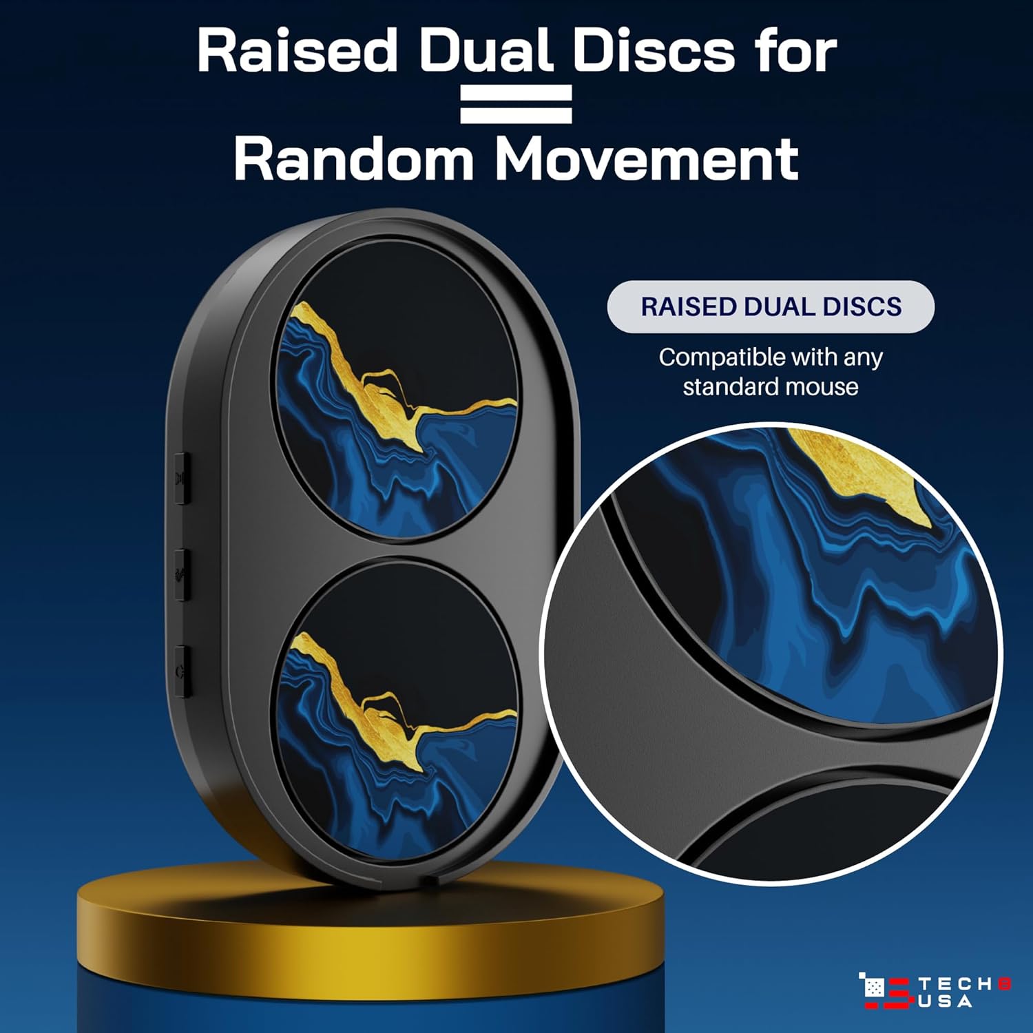 Віглер шейкер симулятор для миші TECH8 USA Undetectable Mouse Mover, Mouse Jiggler "IndiGold" - Зображення 5