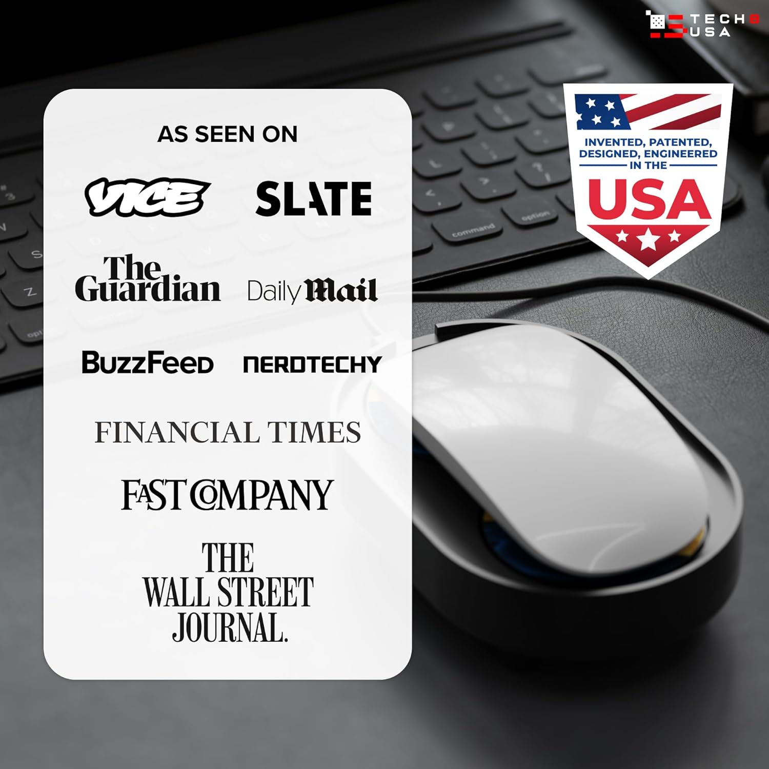 Віглер шейкер симулятор для миші TECH8 USA Undetectable Mouse Mover, Mouse Jiggler "IndiGold" - Зображення 8