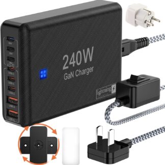 Зарядний пристрій Lightning Ofertas Charger 8 Ports GaN 240W (ZETX210W01A)