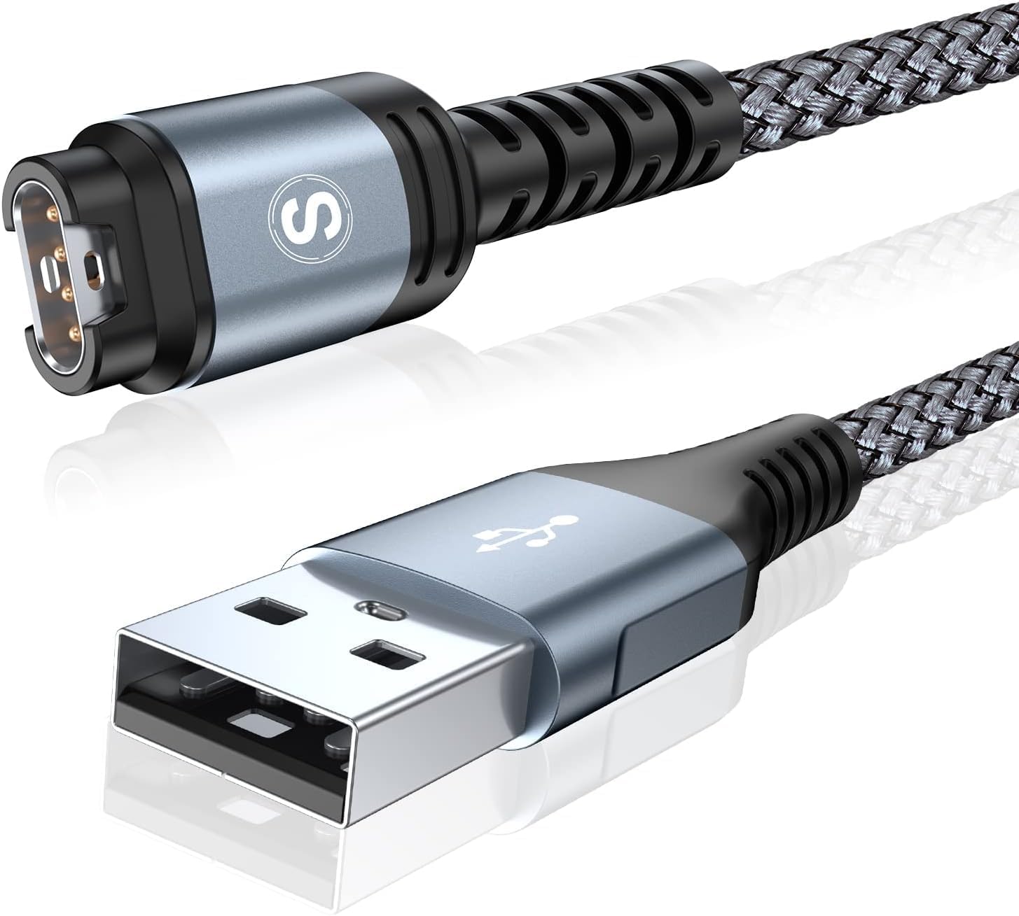 Кабель заряджання Sweguard для Garmin Watch 1.2м, сірий