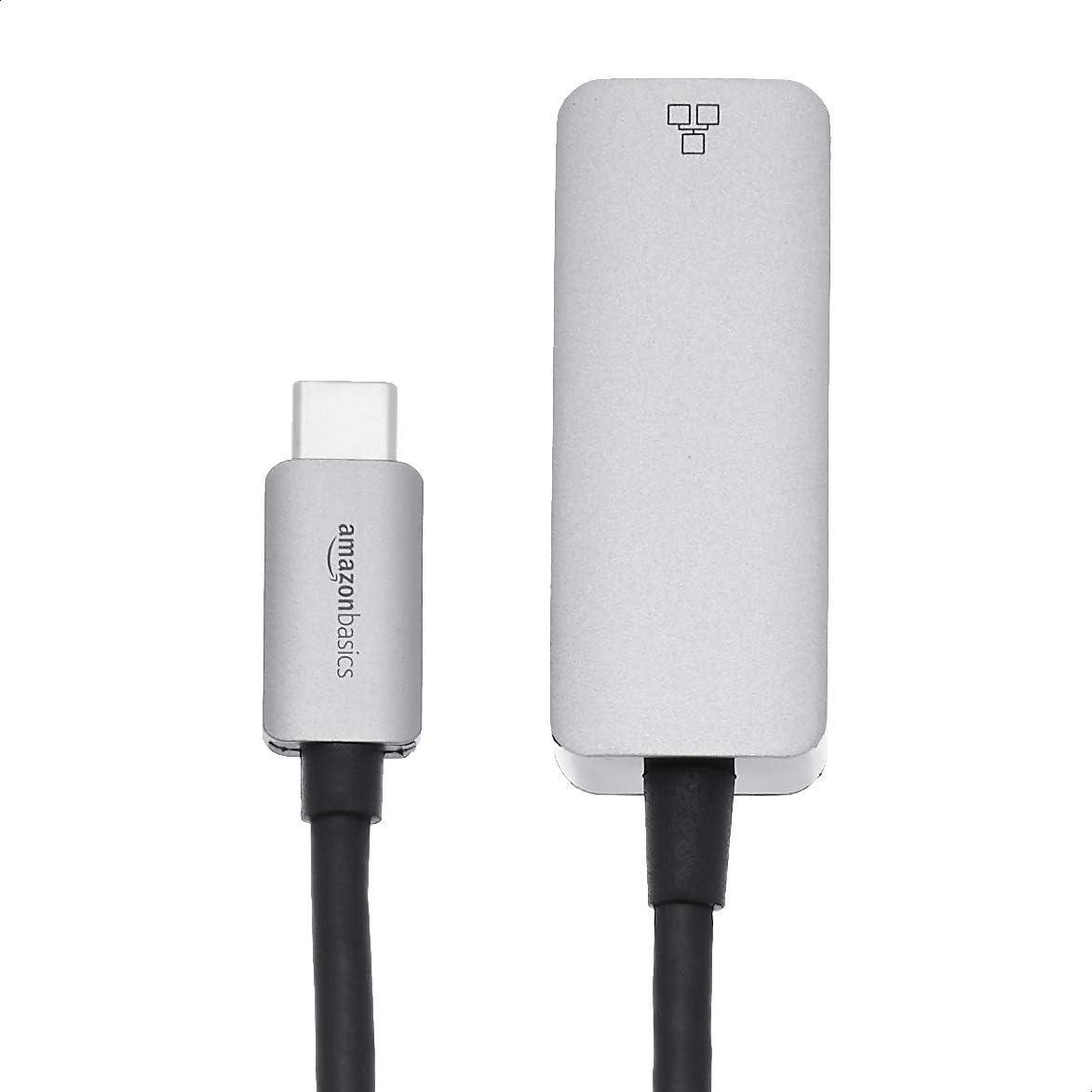 Адаптер Amazon Basics с USB Type-C на Gigabit Ethernet (зовнішна мережева карта) сірий - Зображення 2