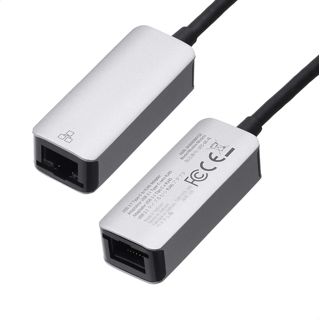 Адаптер Amazon Basics с USB Type-C на Gigabit Ethernet (зовнішна мережева карта) сірий - Зображення 4