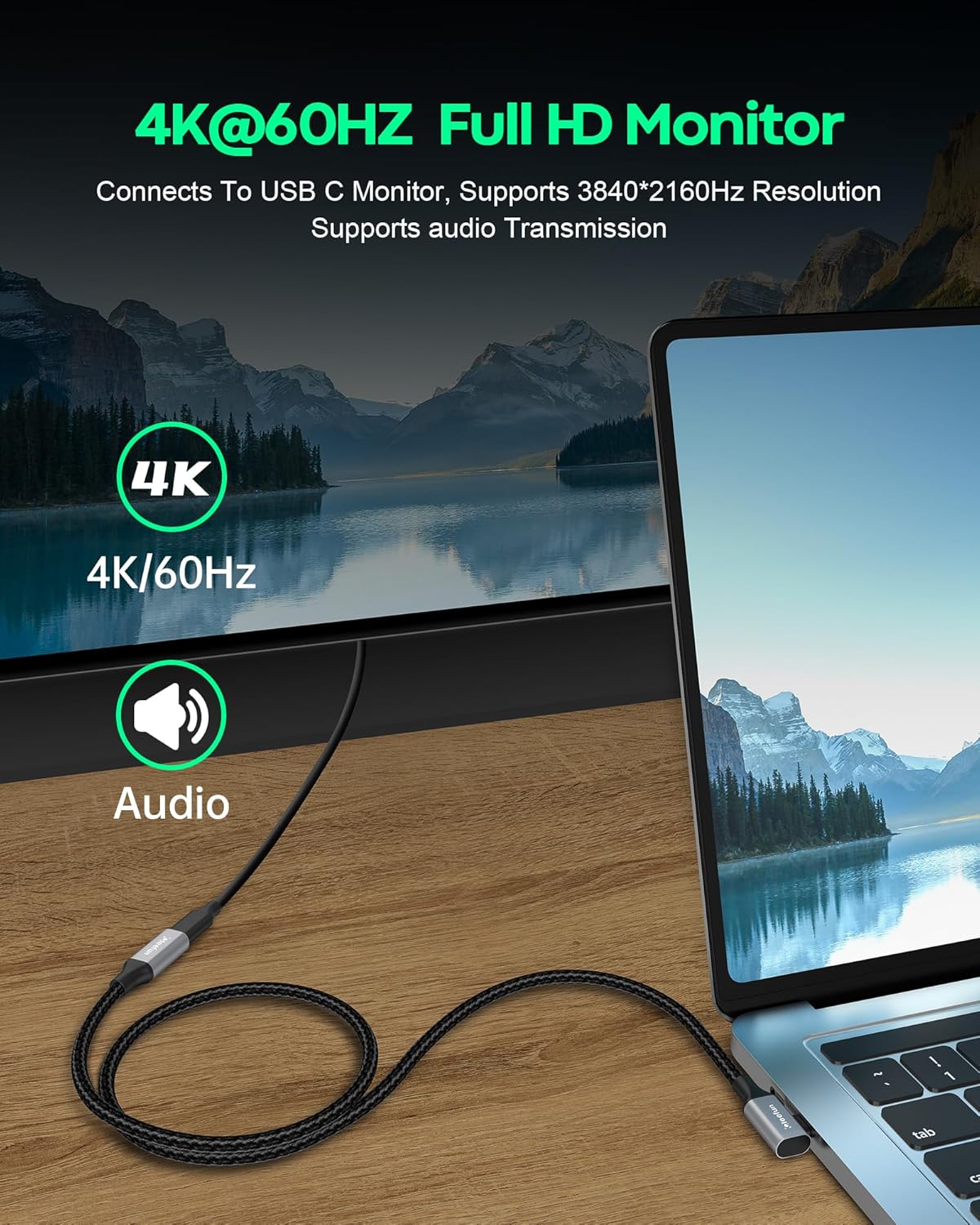 Кабель-подовжувач CLEEFUN Type-C to Type-C USB3.2 100W 90 Degree 2м Grey - Зображення 5