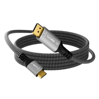 Кабель Conable DisplayPort to Mini HDMI, 4K@60Hz, 2K@120Hz, 1080P@120Hz, 1.2м, grey