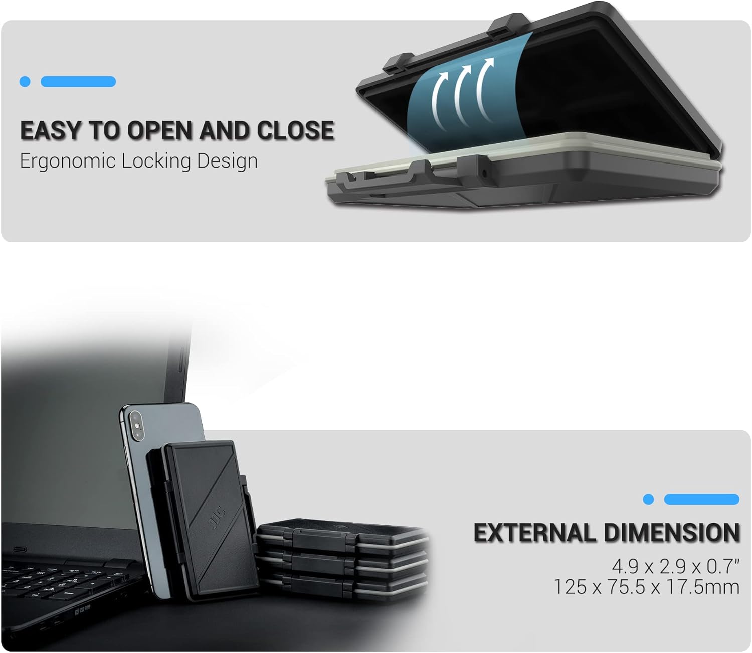 Водонепроникний захисний кейс для карт пам'яті JJC 30 x micro SD - Зображення 6