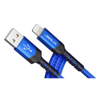 Кабель Jsaux [MFi Certified] USB Type A - Lightning 12Вт 2.4A 1.8м Blue