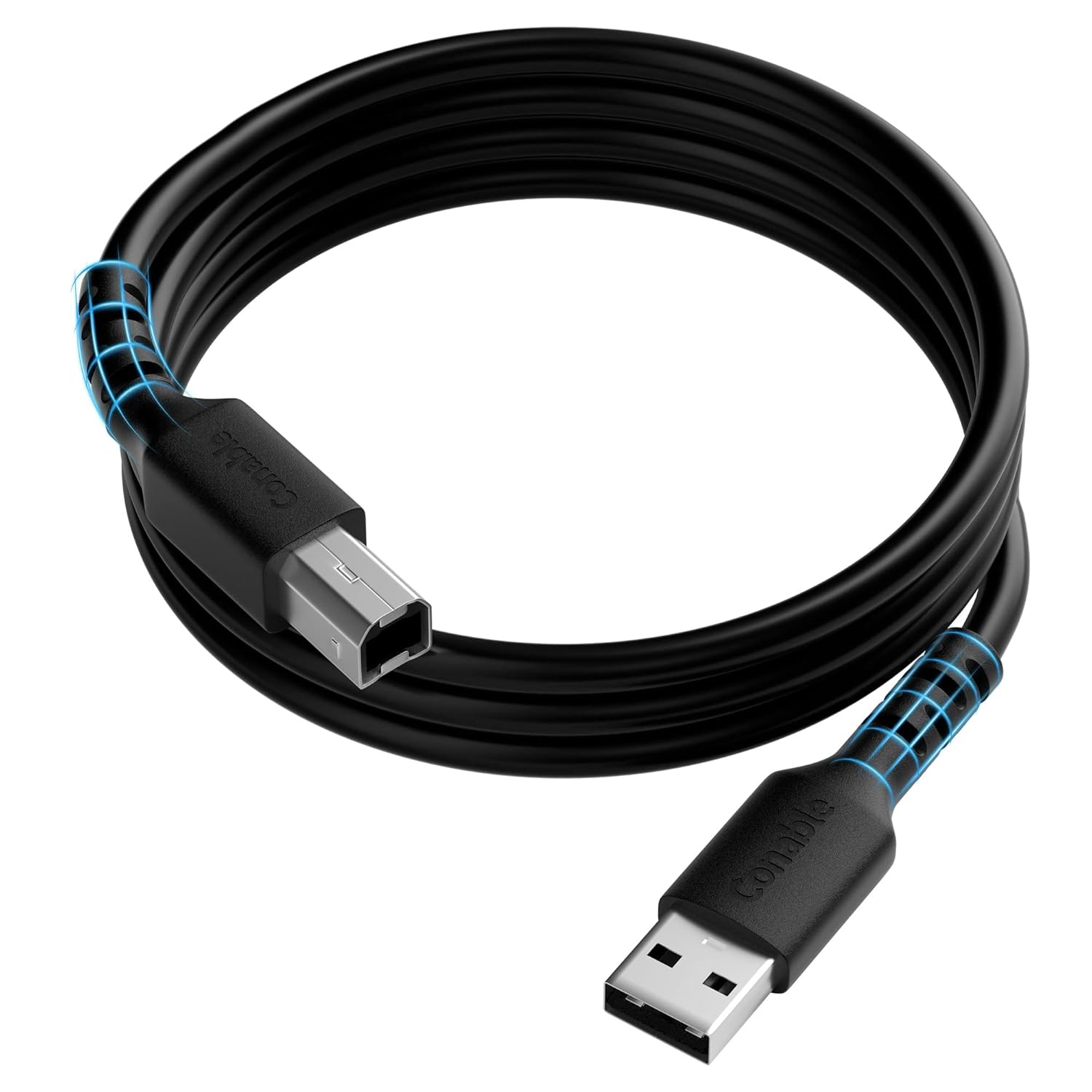 Кабель Conable USB 2.0 AM to BM Print Cable 2.4м, black