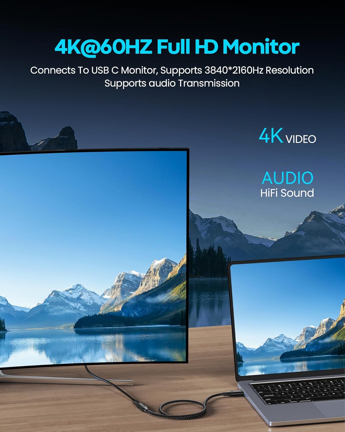 Кабель-подовжувач CLEEFUN Type-C to Type-C USB3.2 10Gbps 100W 0.3м, black - Зображення 3