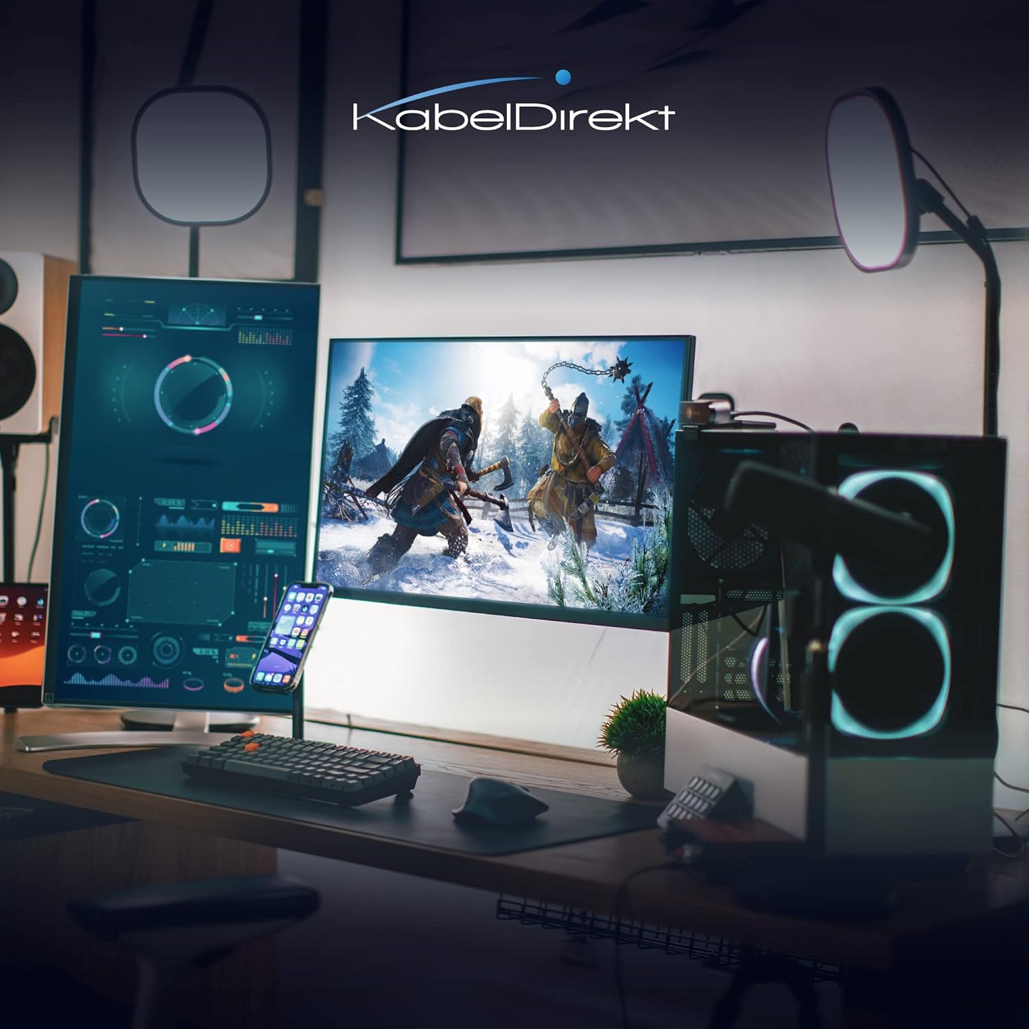 Кабель KabelDirekt Displayport v2.0, 8K@60Hz, 4K@144Hz, 2K@360Hz, 0.9м чорний - Зображення 5