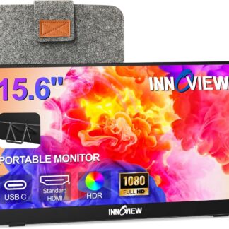 Монітор портативний InnoView INVPM001 15.6" 1080P FHD USB-C, HDMI, HDR, IPS, VESA Mount & Protective Sleeve