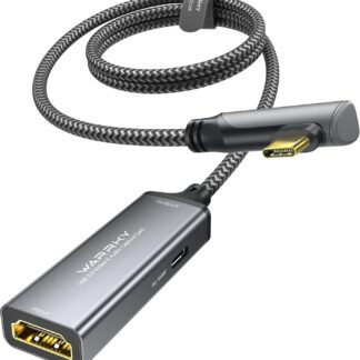 Карта відеозахоплення Warrky Video Capture Card, 4K HDMI для USB A/Type-C 1080P 60FPS c 100Вт Power Delivery & Right-Angle