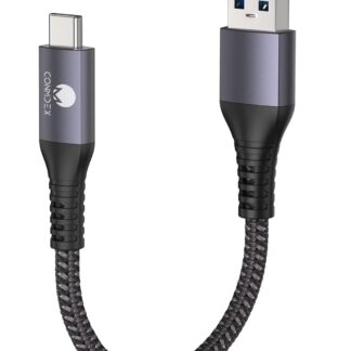 Кабель CONMDEX USB A to USB-C 15Вт, USB 3.1 Gen2, 10Gbps, 0.6м, grey