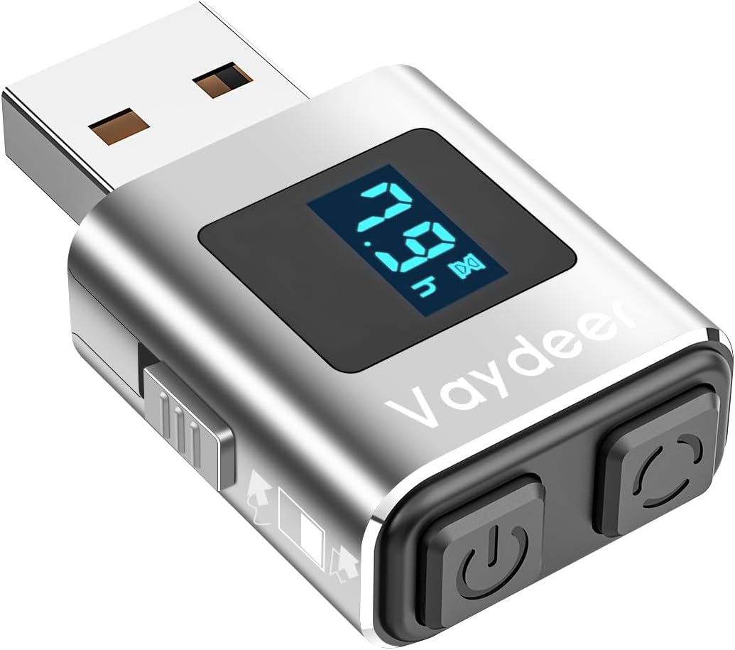 Вігглер шейкер симулятор для миші Vaydeer Mouse Mover Jiggler T5s with Timer, LED Countdown 3-buttons