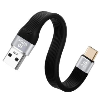 Кабель KETSOOBI USB A to USB-C 15Вт, USB 3.1, 10Gbps, 0.13м, black
