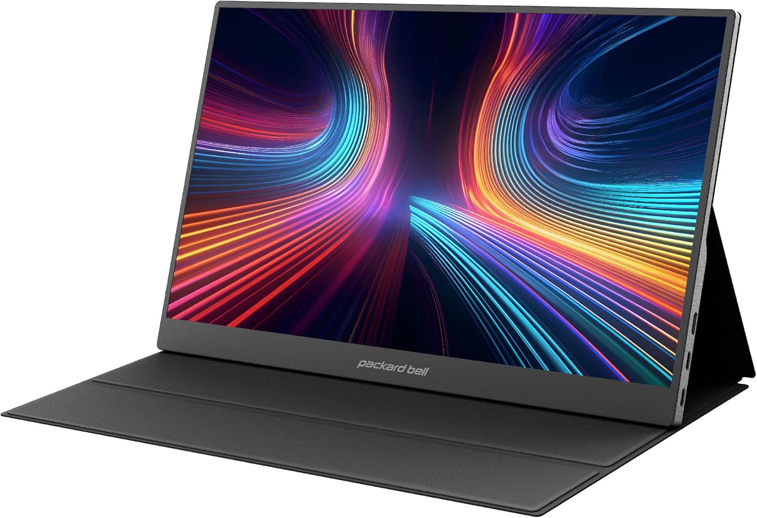 Монітор портативний Packard Bell 15.6" 1080P FHD USB-C, miniHDMI, HDR, IPS, VESA Mount & Smart Cover (M15600BK)