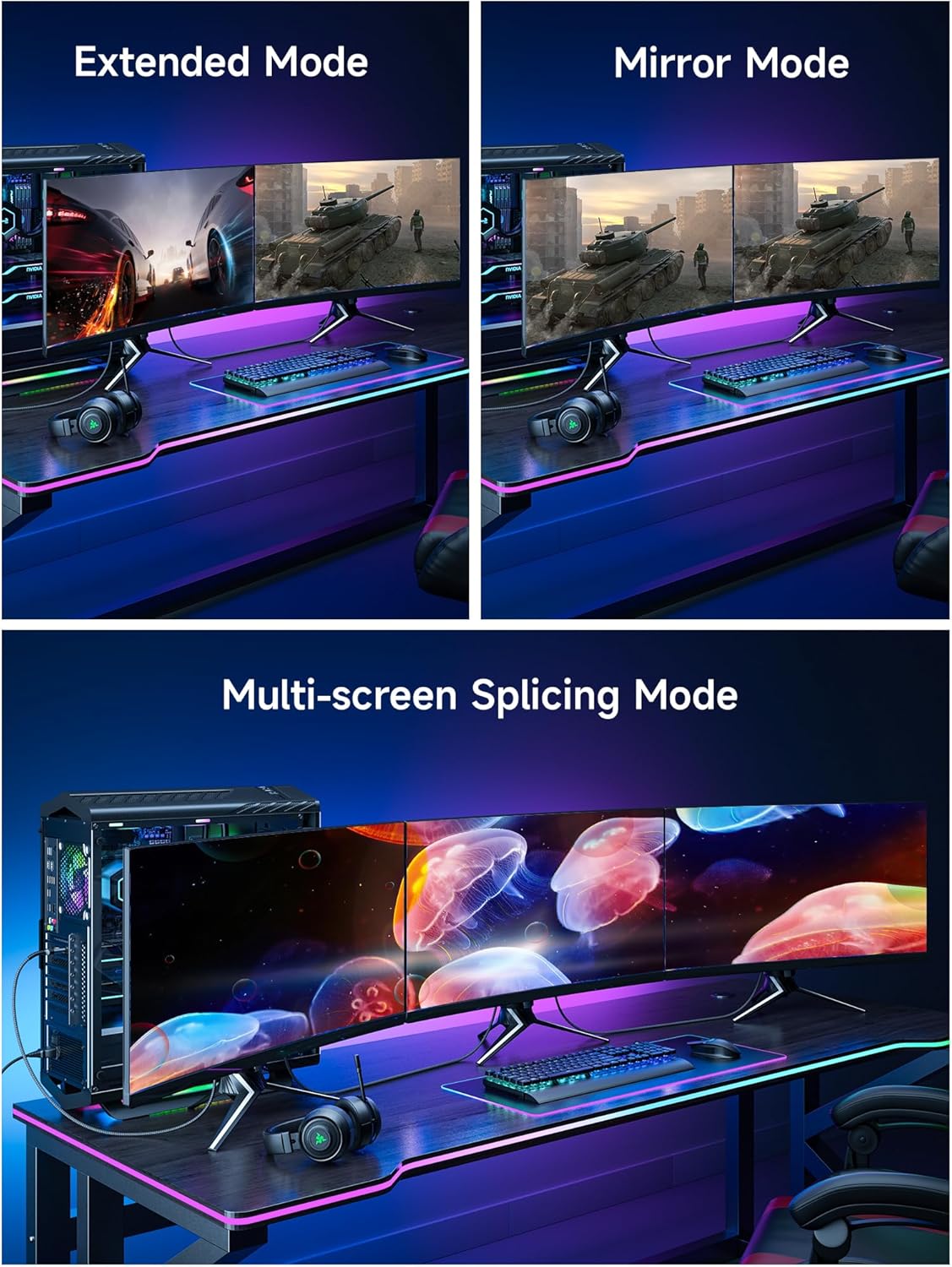 Кабель Jsaux Displayport v2.1 16K@60Hz, 8K@120Hz, 4K@240Hz, 80Gbps, 3м, сірий - Зображення 6