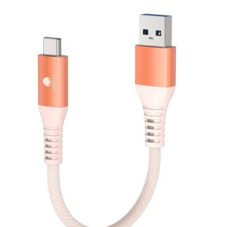 Кабель CONMDEX USB A to USB-C 15Вт, USB 3.1 Gen2, 10Gbps, 0.6м, orange
