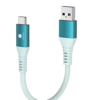 Кабель CONMDEX USB A to USB-C 15Вт, USB 3.1 Gen2, 10Gbps, 0.6м, green