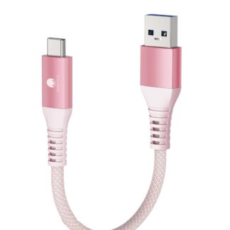 Кабель CONMDEX USB A to USB-C 15Вт, USB 3.1 Gen2, 10Gbps, 0.6м, pink