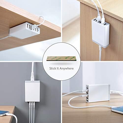 Зарядний пристрій Anker 60W 6 Port Charging Station, PIQ (A2123) white - Зображення 7