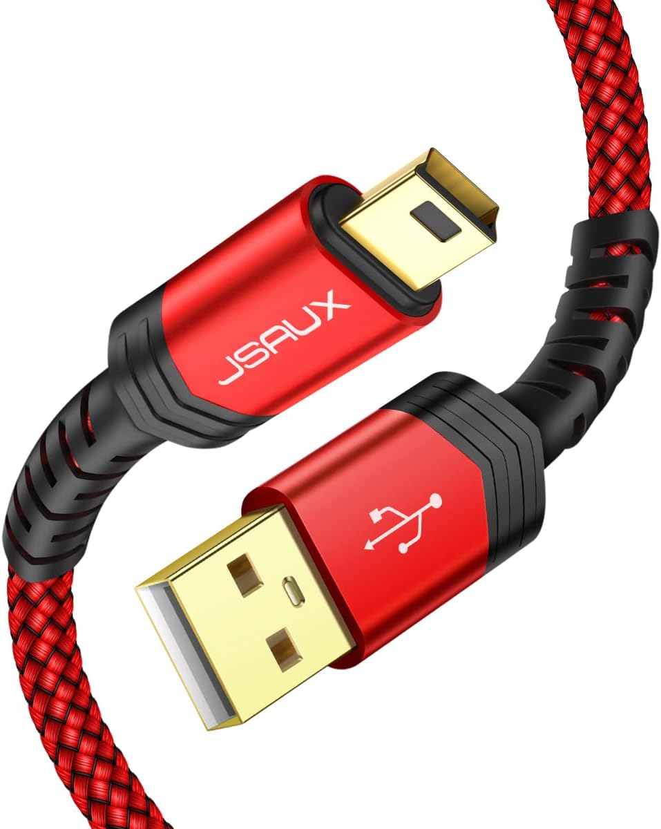 Кабель JSAUX USB Type A to miniUSB USB2.0 2м червоний