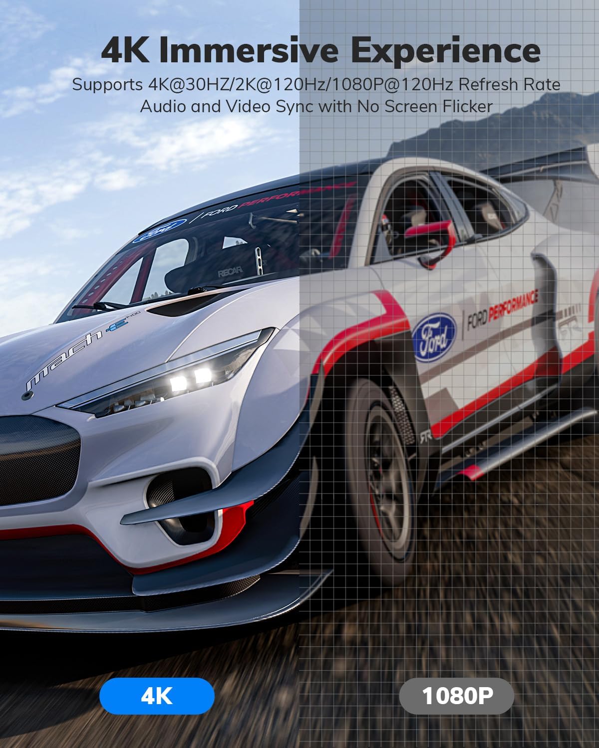 Кабель KELink mini DisplayPort to mini HDMI, 4K@30Hz, 2K@120Hz, 1080P@120Hz, 1.8м, black - Зображення 3