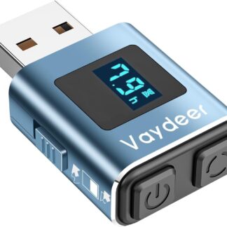 Вігглер шейкер симулятор для миші Vaydeer Mouse Mover Jiggler T5s with Timer, LED Countdown 3-buttons Blue