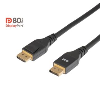 Кабель Club 3D Displayport v2.1 [VESA Certified] 8K@60Hz, 4K@240Hz 80Gbps 2м чорний (CAC-1094)