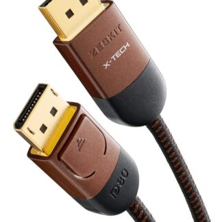 Кабель Zeskit X-Tech Displayport v2.1 [VESA Certified] 16K@60Hz, 8K@60Hz, 4K@240Hz 80Gbps 1м (DP-X100)