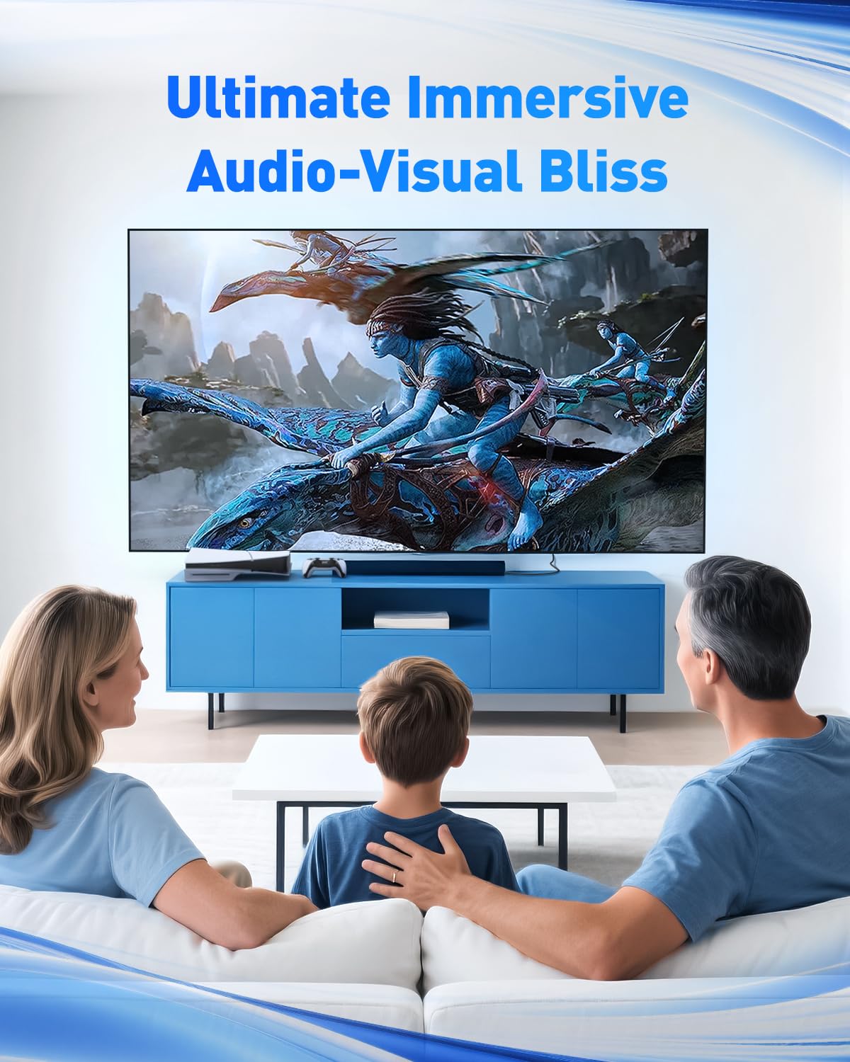 Кабель Maxonar HDMI 2.1 48Gbps 8K@60Hz, 4K@120Hz 1м silver (MH8K0) - Зображення 5