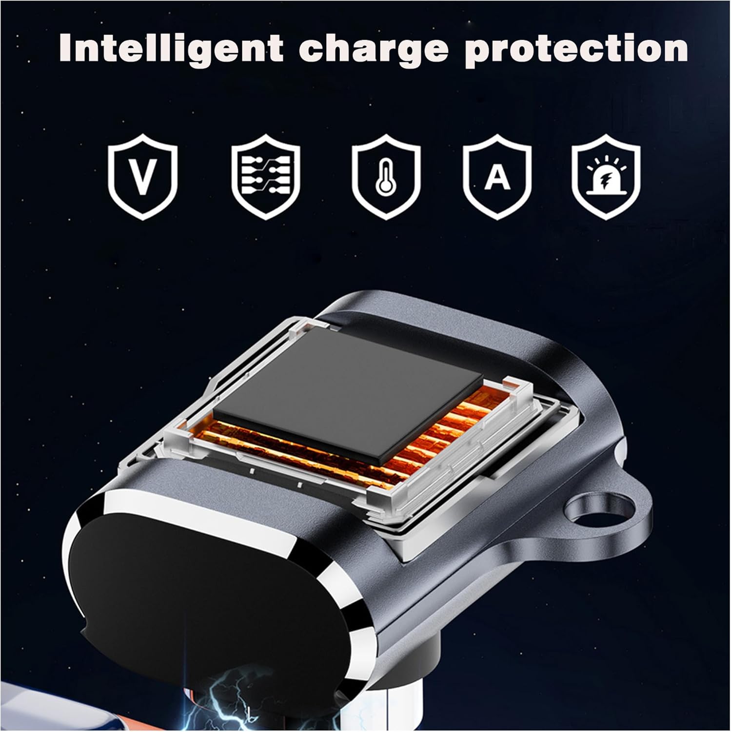 Адаптер живлення URANT Type-C для SHOKZ OpenSwim Pro S710, 4-pin, black - Зображення 6