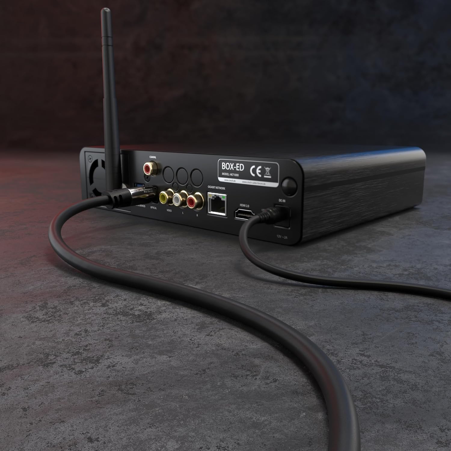 Цифровий оптичний аудіокабель KabelDirekt TOSLINK, Fiber Optic Cord, SPDIF Digital Audio Optical Cable, 1.8м чорний - Зображення 4