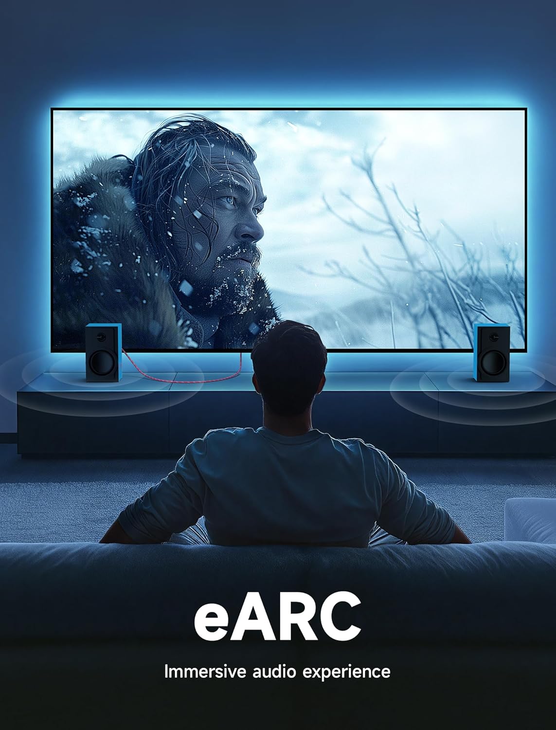 Кабель Jsaux HDMI 2.1 slim, 48Gbps, 8K@60Hz, 4K@120Hz 1м, multicolored - Зображення 4