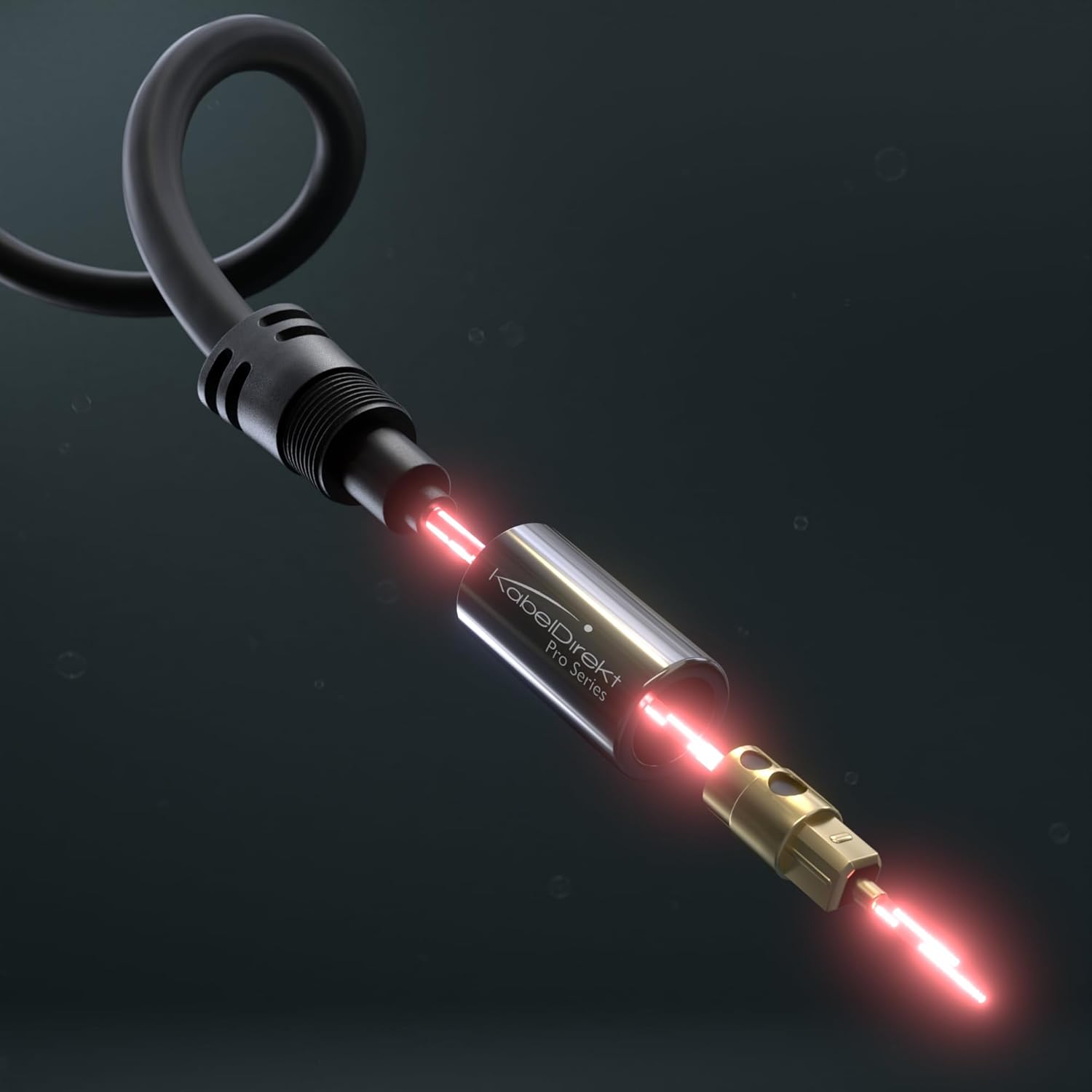 Цифровий оптичний аудіокабель KabelDirekt TOSLINK, Fiber Optic Cord, SPDIF Digital Audio Optical Cable, 1.8м чорний - Зображення 5